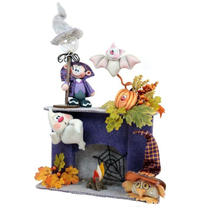 Kit Cheminée Halloween Violet