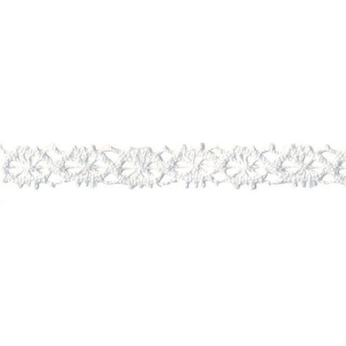  Ruban de dentelle Poppy Lace blanc X 1m