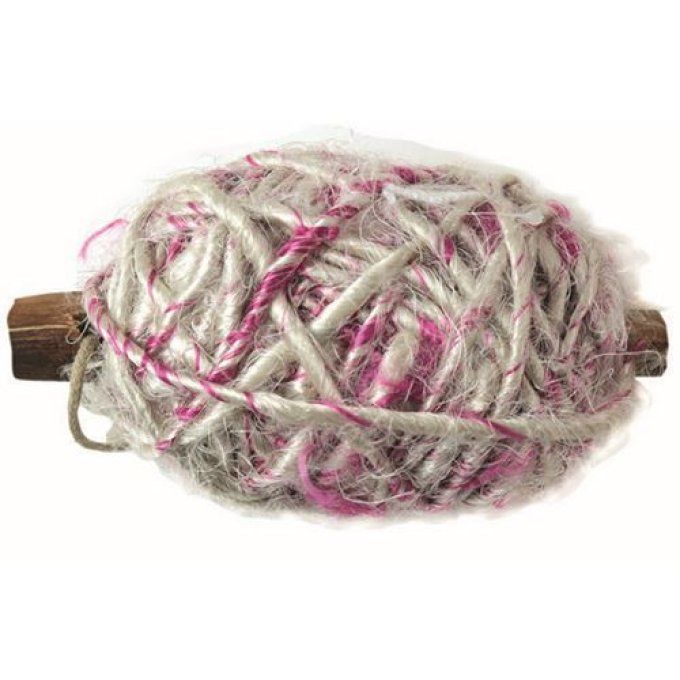 Ruban recyclé Banana Framboise x10m