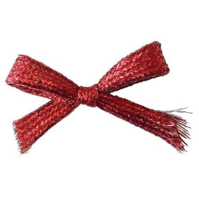 Ruban tubulaire plat Red Glamour