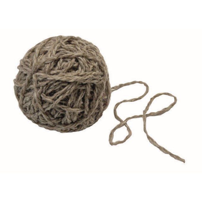 Ruban laineux couleur corde 50 mt