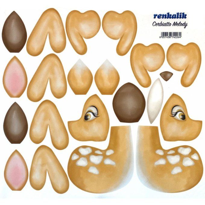 Kraft Cloth 3D Fawn Melody Renkalik