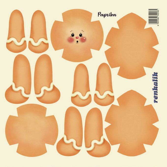 Kraft Cloth 3D Mini Gingembre Paprika