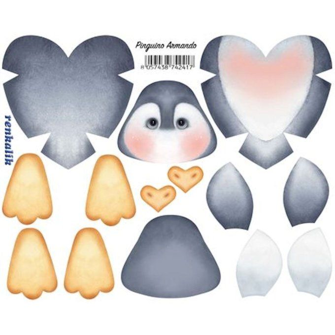 Armando Mini Pingouin 3D Kraft Cloth