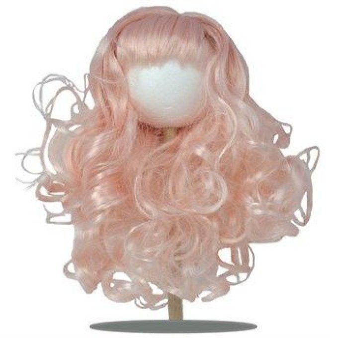 Perruque de poupée cheveux bouclés Rosa