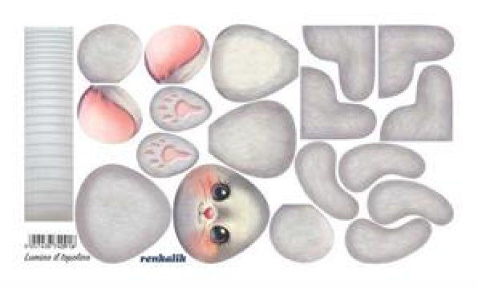 TISSU KRAFT 3D Bougie Mickey Mouse 25x45 cm