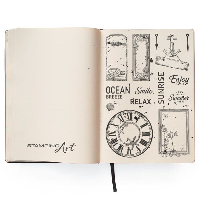 CLEAR STAMP SET 4"X6" COASTAL LIVING