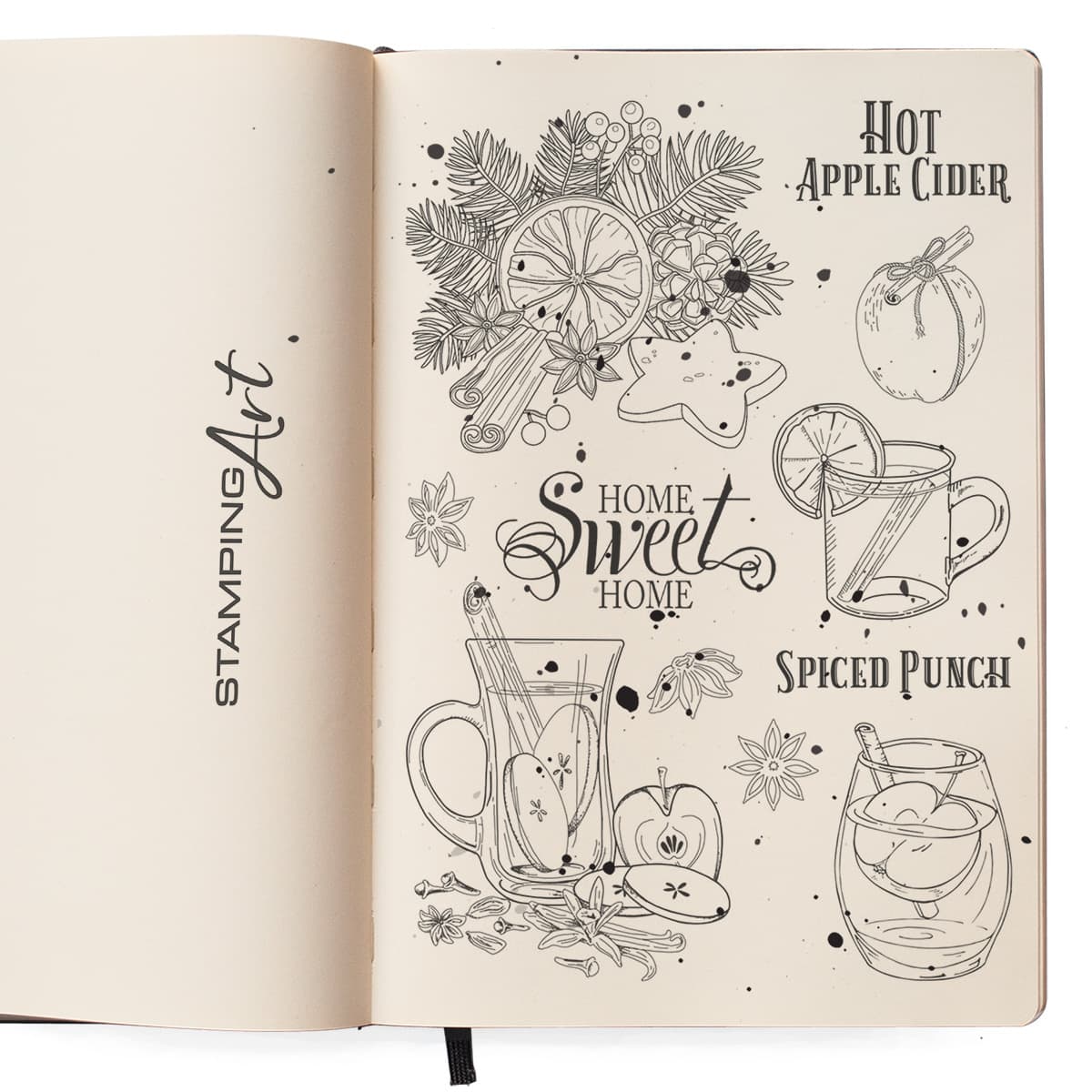 TAMPONS CLEAR SET 6"X8" HOT APPLE CIDER