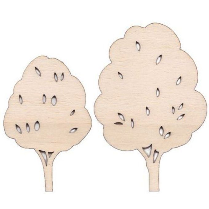 Silhouettes en bois Hêtre