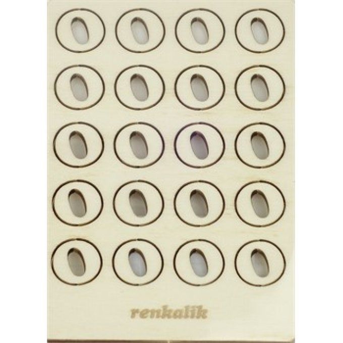 Jeu de lettres en bois O