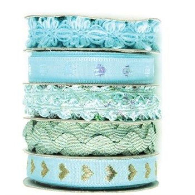 Ensemble de rubans Mai Tai en bleu layette