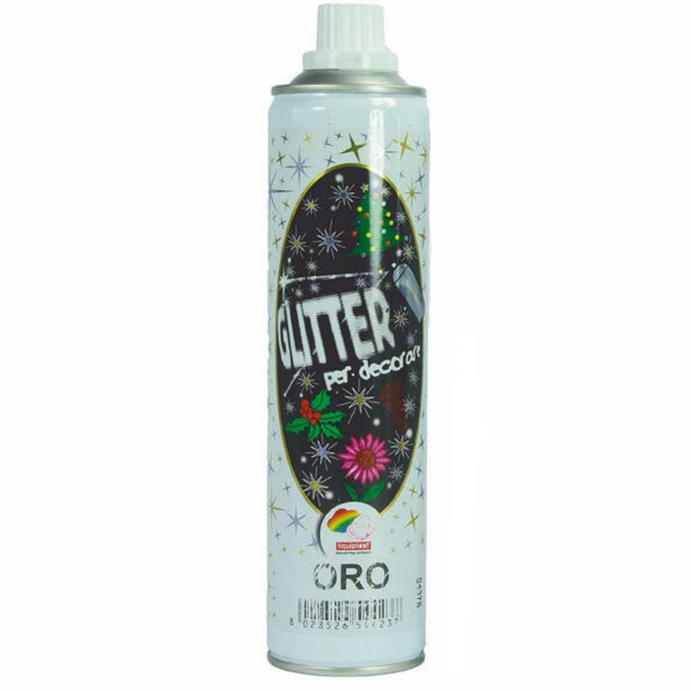 Spray pailleté d’or pour les décorations