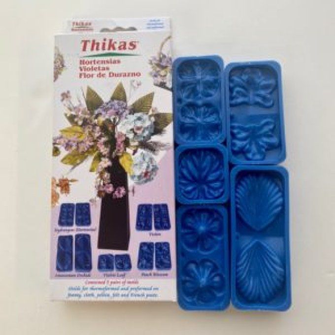 Moule pour les fleurs et les feuilles Ortensia et violetta