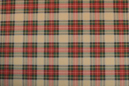 Brilly Lurex Tissu rouge écossais 35 x 50 cm