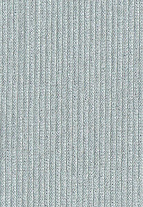Ribby Lurex Tissu Côtelé Acqua et Argenté 50 x 52 cm 