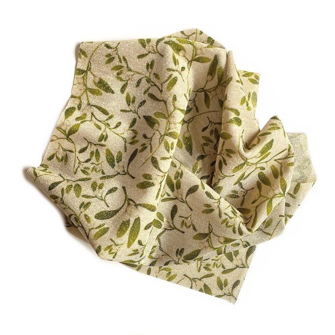 Brilly Lurex Tissu avec gui 35 x 50 cm