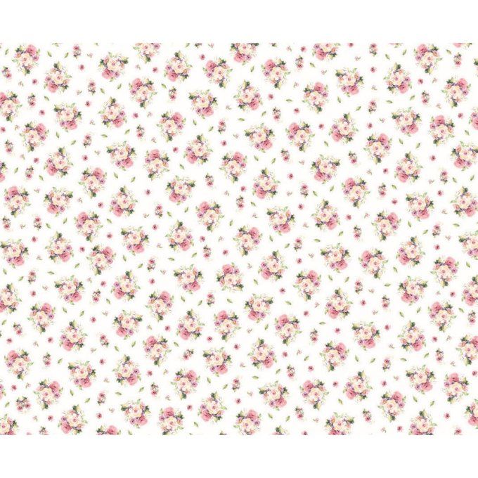 Tissu Jersey imprimé Capriccio Edenroses cm 35 x 50