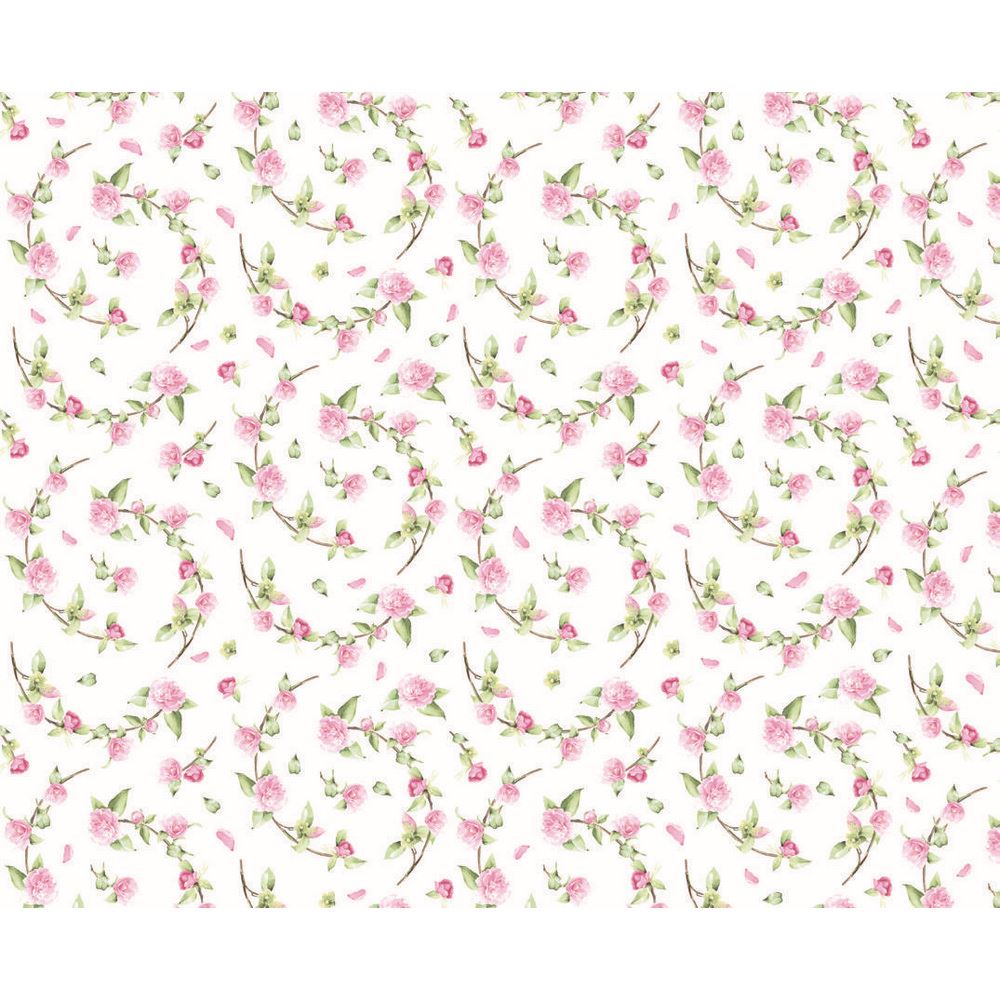 Tissu Jersey imprimé Capriccio Ramage cm 35 x 50