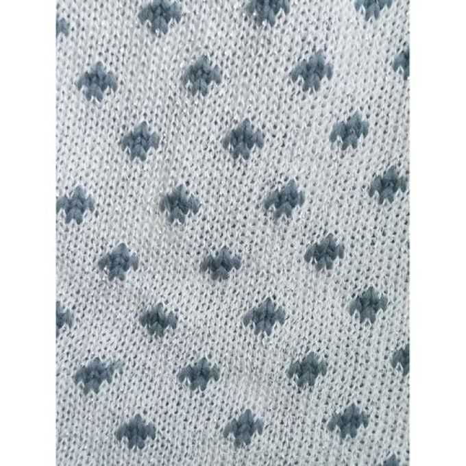Tubulaire Lily Lurex lait et gris 