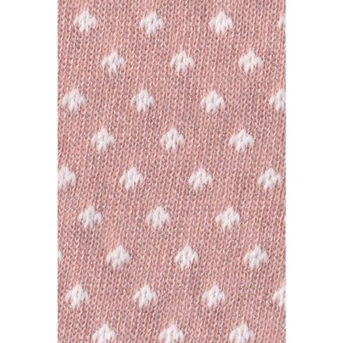 Tubulaire Lily Lurex Pêche et lait