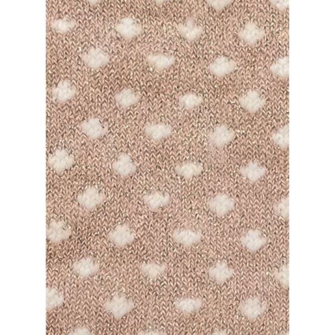 Tubulaire Lily Lurex Rose et Blanc