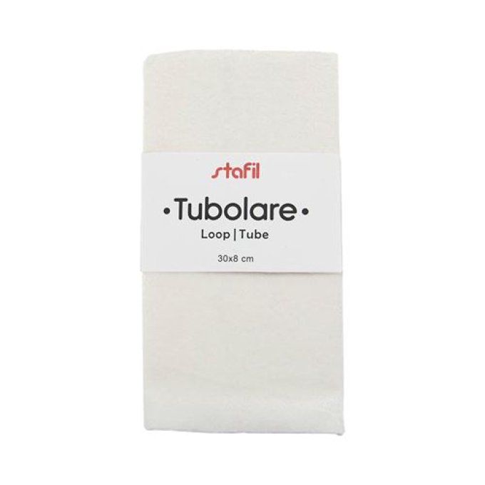 Tubulaire en velours blanc Stafil