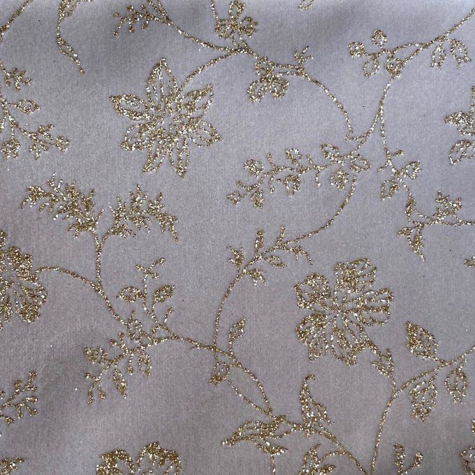 Velours Paillettes Broderie Perla 50 x 70 cm