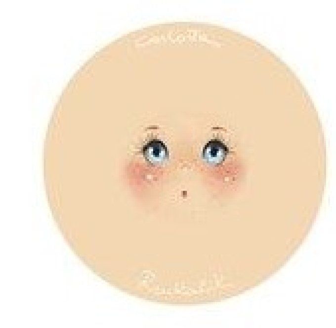 Visages de Carlotta imprimés sur tissu x2